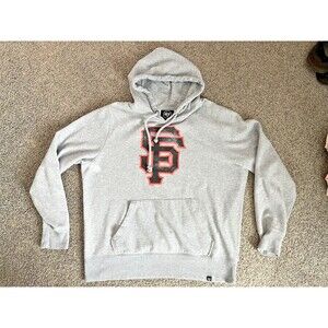 San Francisco Giants Heather Gray '47 brand  Fitted Pullover Hoodie Size XL MLB